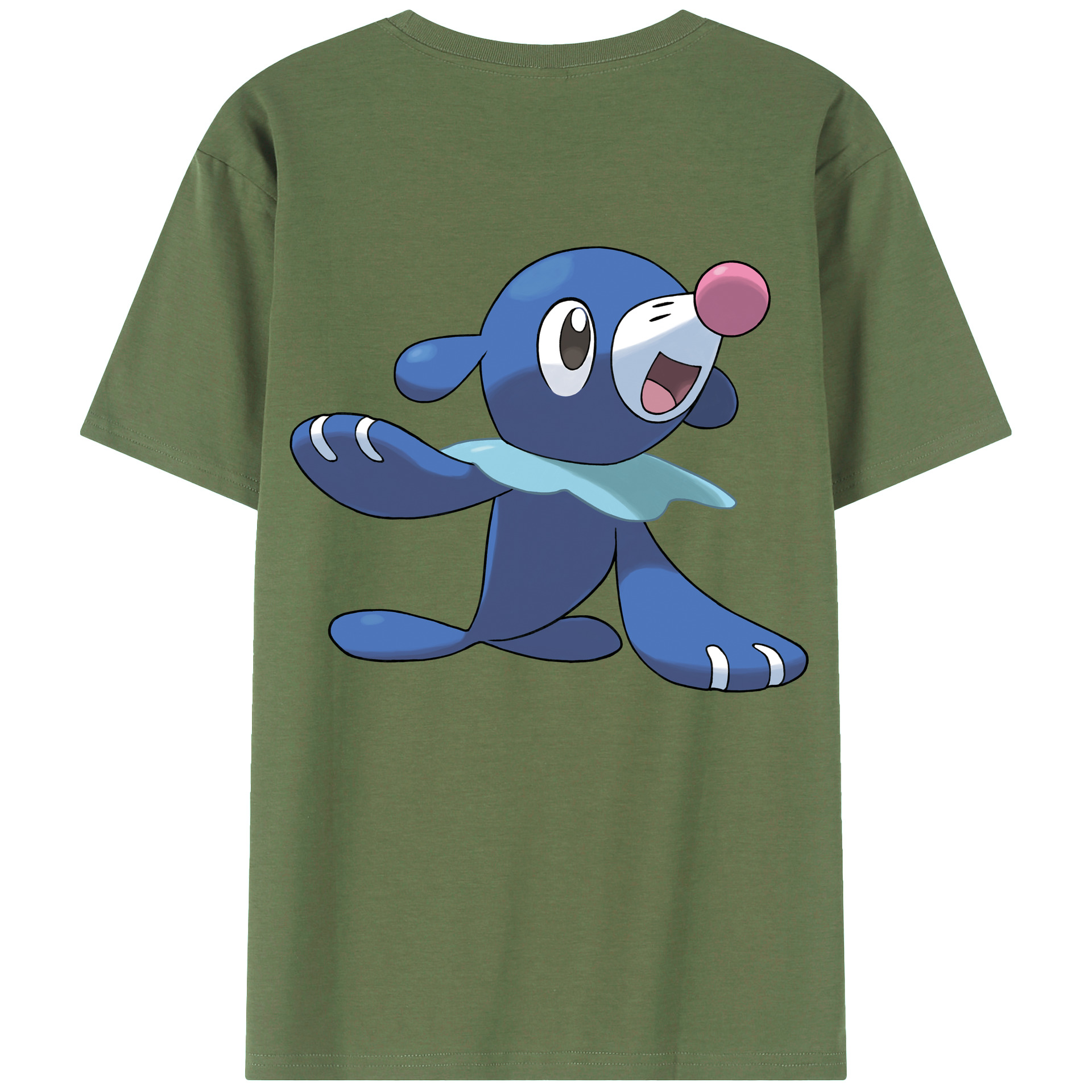 （画像用） ポケットモンスター Pokémon 綿100％ メンズ半袖Tシャツ（バックプリント） 通気性